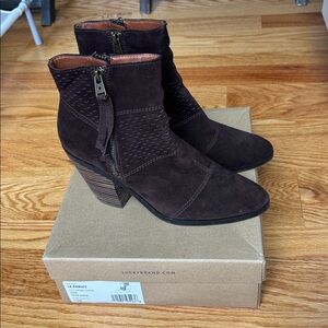 Lucky Brand suede booties